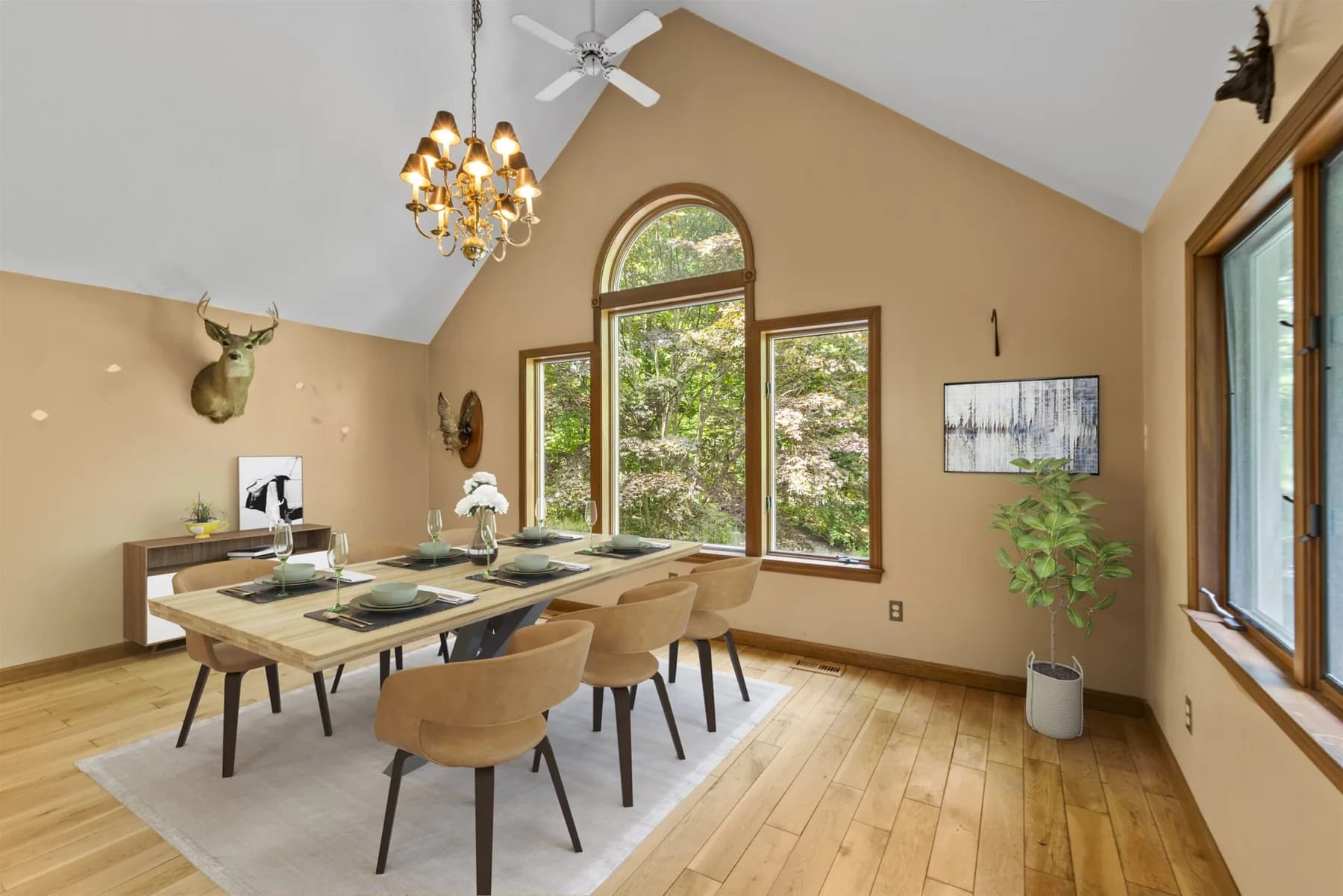 Staged real estate image